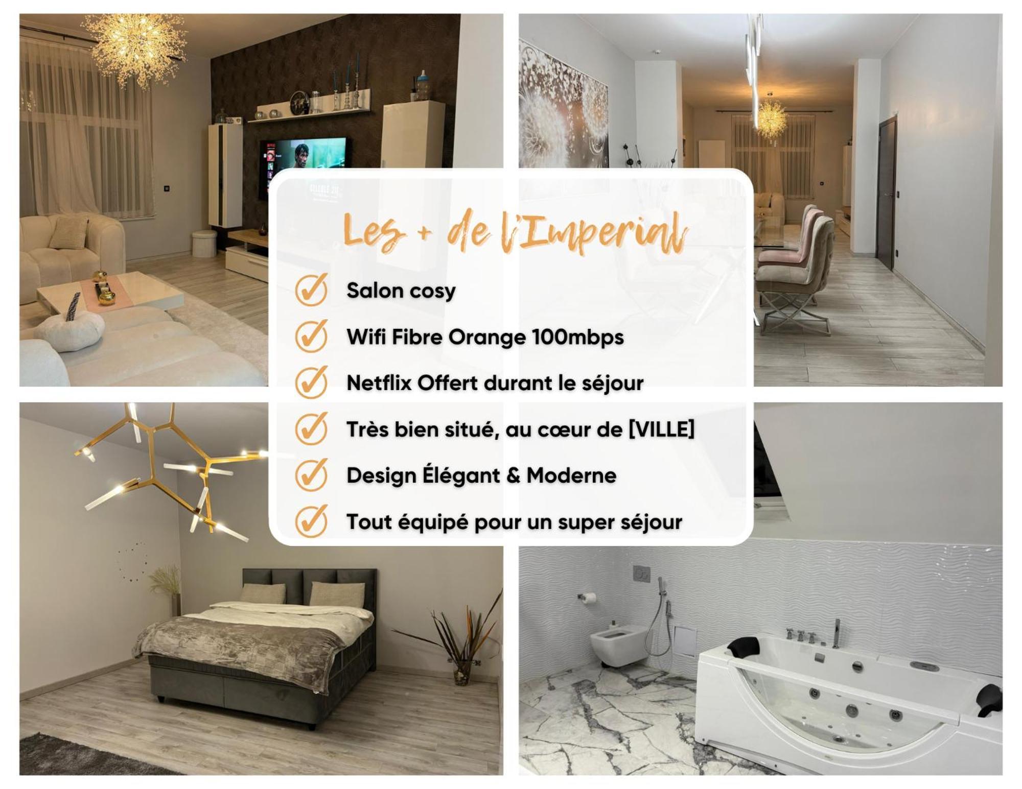 Hébergement de vacances L'imperial Wifi & Confort *